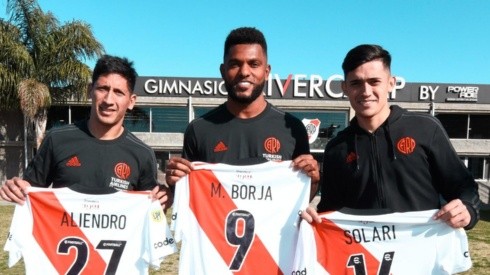 Rodrigo Aliendro, Miguel Borja y Pablo Solari, las caras nuevas de River en el último mercado.
