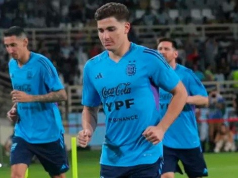 Julián Álvarez, titular en el amistoso entre Argentina y EAU