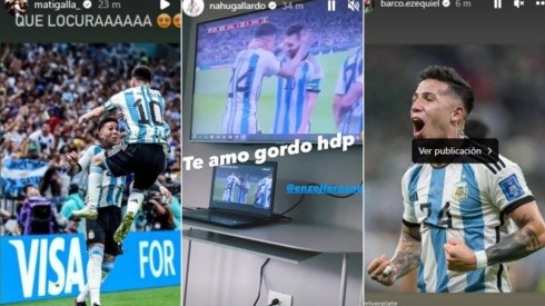 Las distintas reacciones al partidazo y al gol de Enzo frente a México.