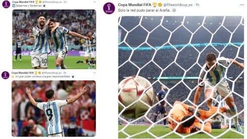 Locura por el partido de Julián en la cuenta oficial de la FIFA en Twitter.