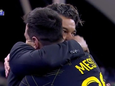 A pura emoción: el tremendo abrazo de Gallardo y Messi