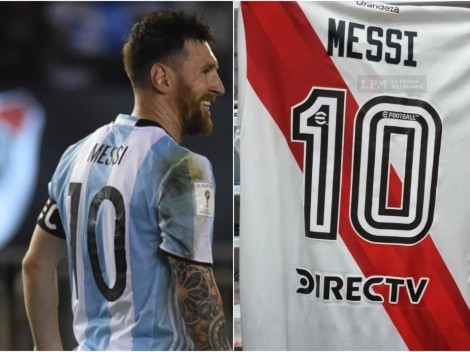 La foto de la camiseta de River para Messi que volvió loco a los hinchas