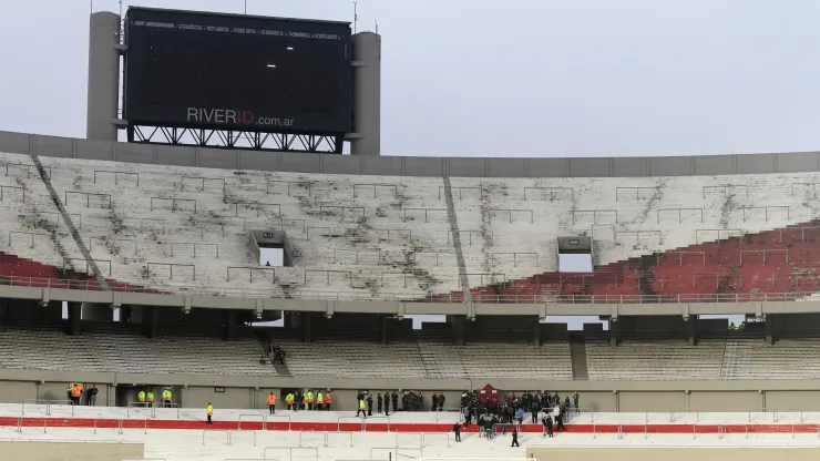 La tribuna Sívori del Estadio Monumental.
