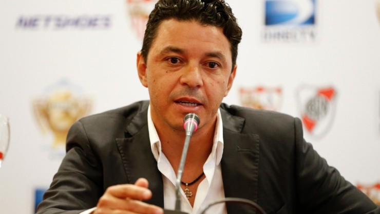 Marcelo Gallardo habló en conferencia de prensa.