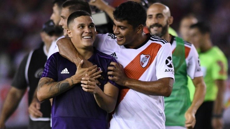 El paraguayo y el colombiano forjaron una muy buena relación fuera de la cancha