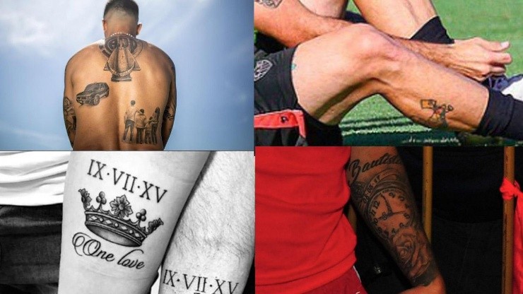 Enzo Pérez, Pratto, Armani y Martínez Quarta, cuatro de los más tatuados del plantel