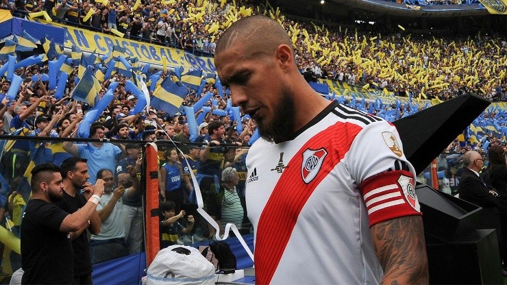 Jonatan Maidana ya sabe lo que es enfrentar al eterno rival en su casa, fue el capitán en el partido de ida de la final de la Copa Libertadores 2018.