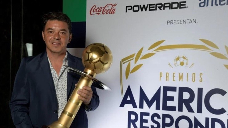 Marcelo Gallardo fue premiado por tercer año consecutivo