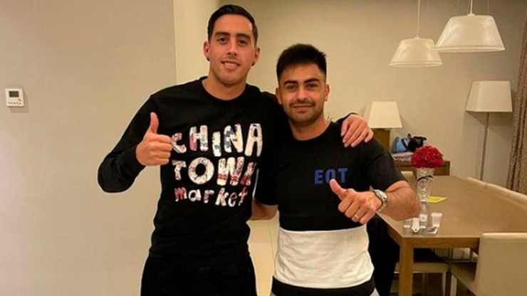 Ramiro Funes Mori y el Pity se reencontraron en Arabia Saudita y compartieron juntos el partido entre River y Estudiantes por la Liga Profesional.