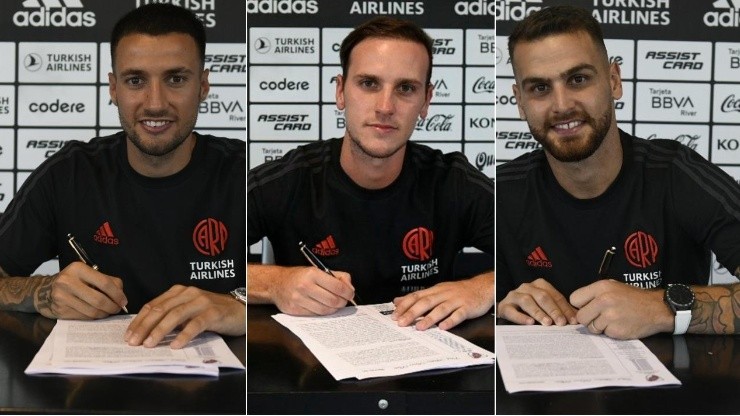 Mammana, Pochettino y González Pirez firmaron sus contratos con el Más Grande.