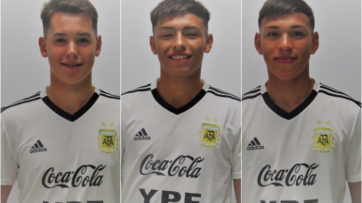 Jaroszewicz, Ruberto y Giménez, tres juveniles con presente de Selección Argentina.