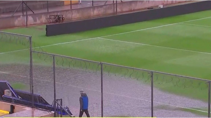Así está el terreno de juego donde River enfrentará a Patronato por la Copa Argentina.