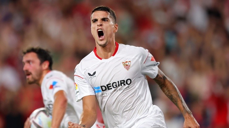 El Coco Lamela volvió al gol y el Sevilla rescató un punto de manera agónica.