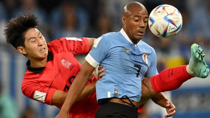 De La Cruz jugó los últimos 20 minutos del partido de Uruguay