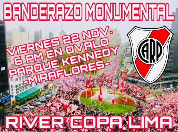 Los hinchas millonarios ya se están organizando para hacer un banderazo en la previa a la final. Los hinchas millonarios ya se están organizando para hacer un banderazo en la previa a la final.