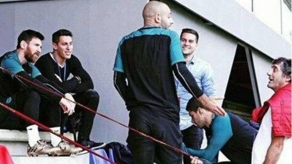 Mascherano Francescoli Messi Barcelona Mascherano Francescoli Messi Barcelona