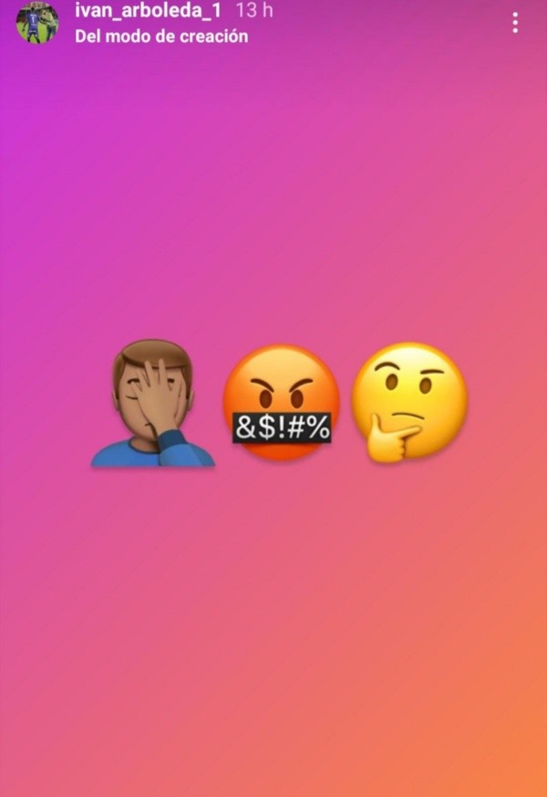 La historia de Instagram que subió el arquero de Banfield (Captura)