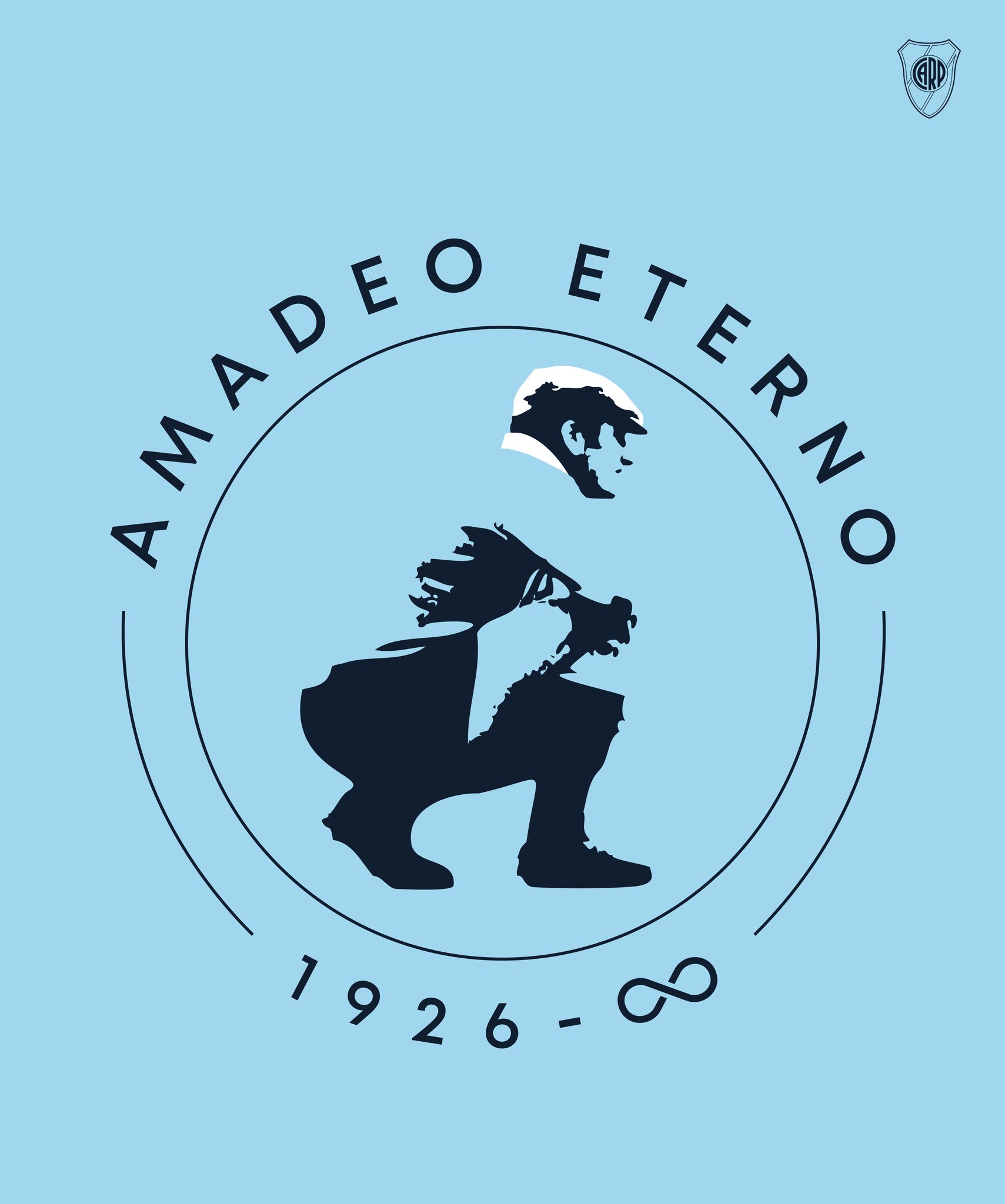 El parche en homenaje a Amadeo Carrizo (Prensa River)
