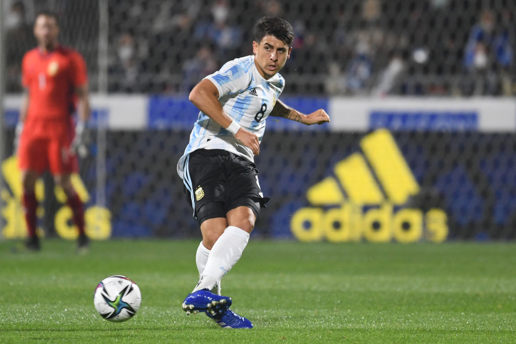 El zurdo disputó los dos amistosos de Argentina frente a Japón con la Sub-23 (Getty)