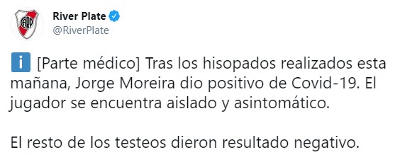 moreira covid positivo