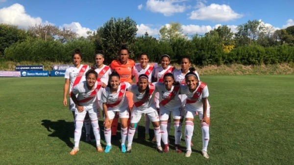 La formación de River frente a Rosario Central (@RiverPlateFem)