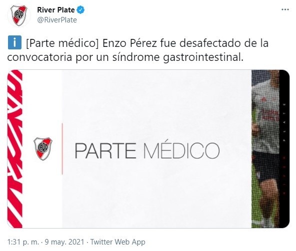 parte medico river