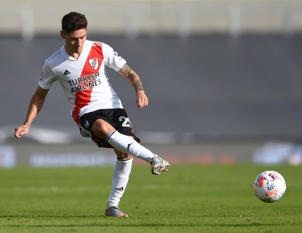 Montiel todavía no tiene el alta médica pero va a ser exigido en la última práctica y podría ser titular. (Foto: Getty).