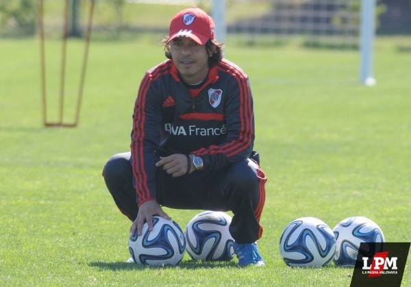 El Muñeco en uno de sus primeros entrenamientos en Ezeiza. (Foto: Archivo).