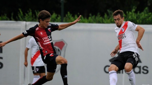 El único tanto de Peña fue ante Colón en el River Camp. (Foto: Prensa River).
