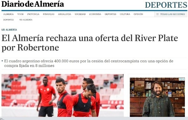 La portada de uno de los principales portales de Almería (Captura)