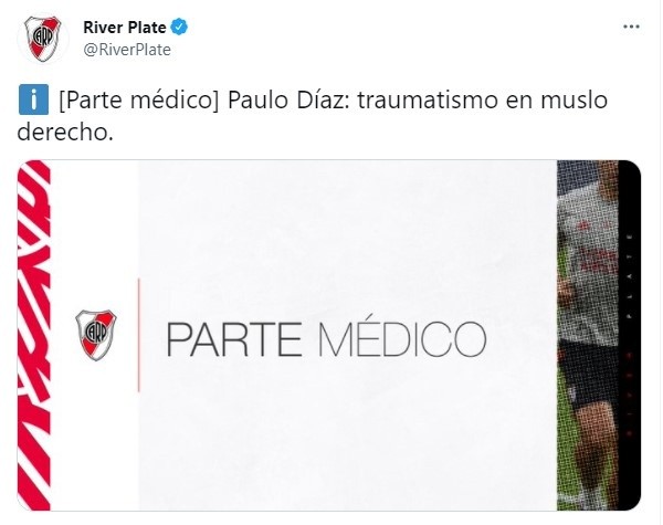 parte médico paulo díaz