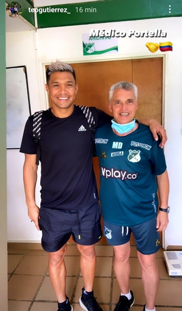 La foto que subió Teo a su cuenta de Instagram.