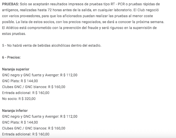 Parte del comunicado publicado por Mineiro.