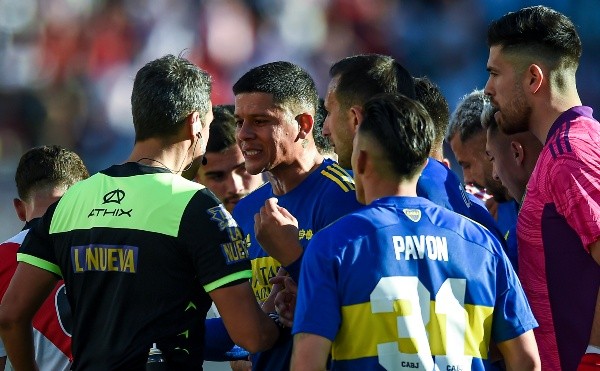 La expulsión de Rojo le facilitó el trámite a River. (Foto: Getty).