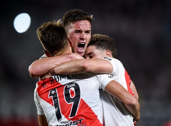 Festejo y grito de gol de Pala. (Foto: Getty).