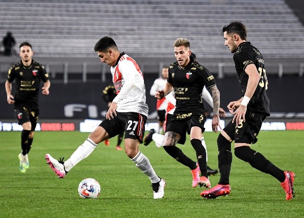Fontana todavía no marcó goles con la camiseta de River. (Foto: Getty).