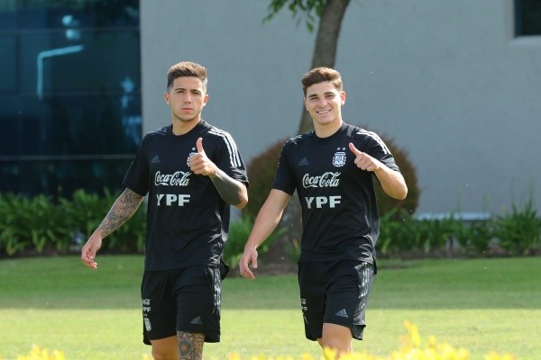 La Araña es uno de los cuatro convocados de River a la Selección, junto a Armani, Simón y Enzo Fernández. (Foto: Prensa AFA).