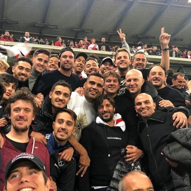 Los ex River en la final de Madrid