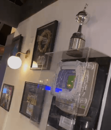 La maqueta en el Pantera Bar Bistro (Gentileza Nicolás Urquiza)