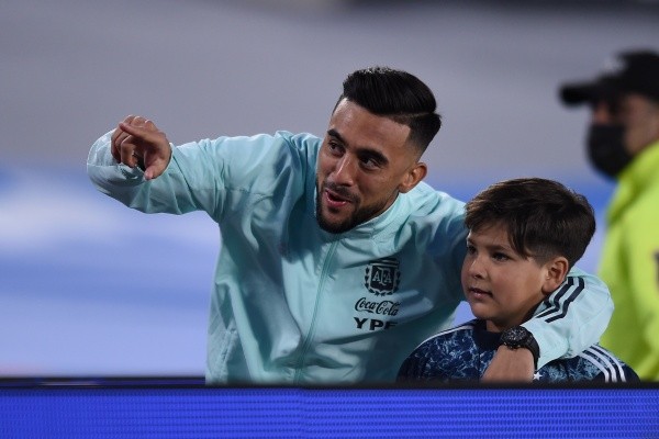 Nico González en el Monumental con la Selección Argentina (Getty)