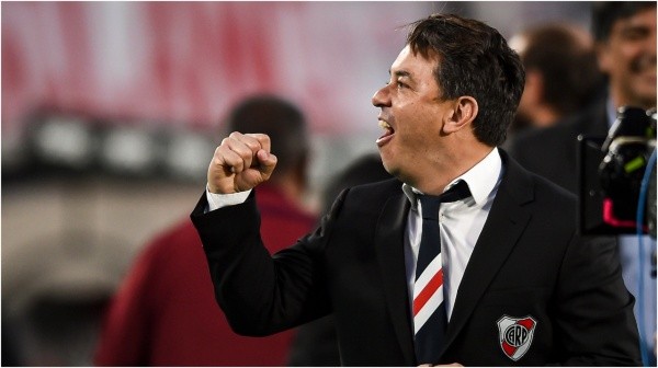 La corbata de Marcelo Gallardo en homenaje a Labruna (Getty)