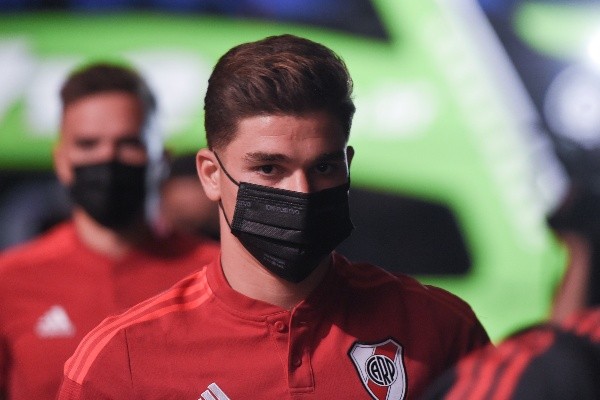 Julián Álvarez no pudo jugar ante el Ciclón