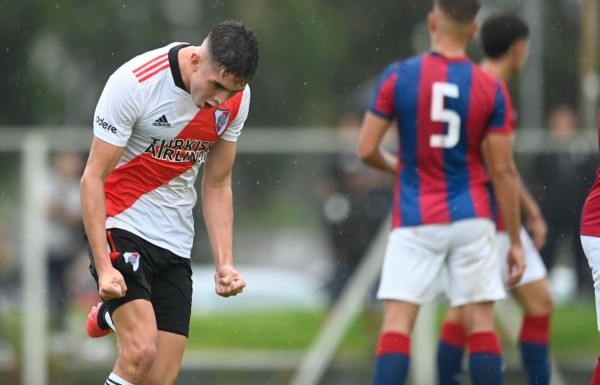 Panichelli marcó un doblete el último viernes ante San Lorenzo (Foto: Prensa River)