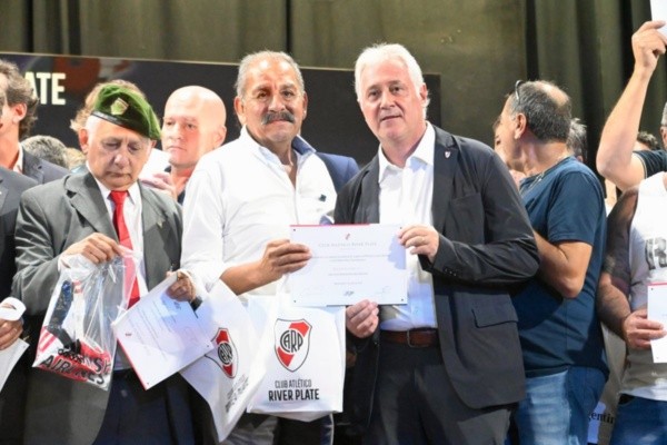 El vicepresidente Matías Patanian, presente en el homenaje (Foto: Prensa River)