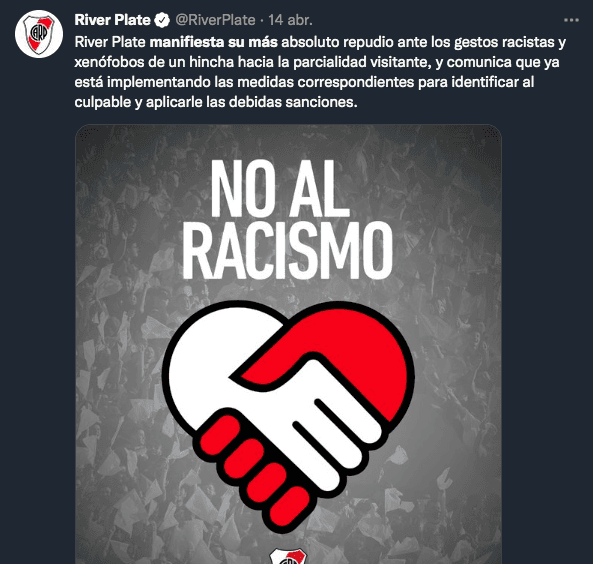 El comunicado publicado por River luego del partido con Fortaleza.