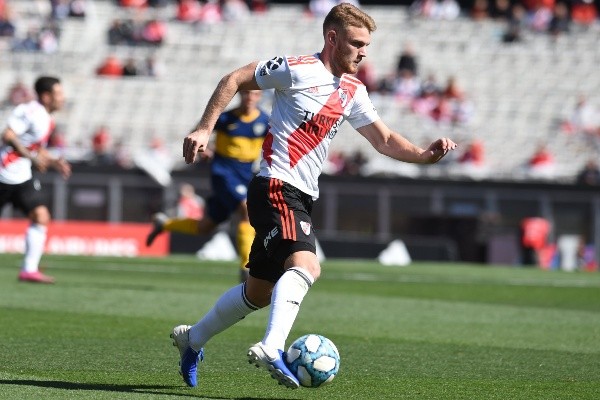 Lucas Beltrán marcó el último gol de la Reserva en el Estadio Monumental. (Foto: Prensa River).