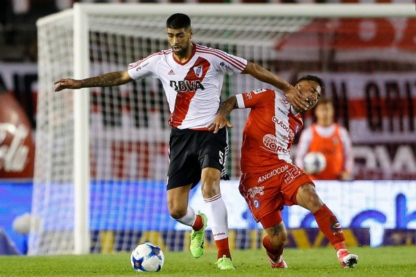 Barboza fue uno de los pocos jugadores que tuvo dos ciclos con Gallardo en River después de haber salido a préstamo: solo jugó 6 partidos con el Millonario. (Foto: Getty).