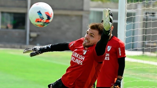 Durante todo 2021, Centurión estuvo a préstamo en Estudiantes de Buenos Aires y regresó a River por pedido de Gallardo. (Foto: Prensa River).