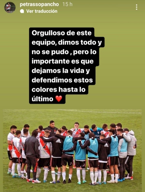 Francisco Petrasso (Captura Instagram)