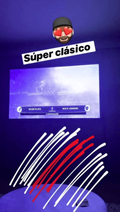 Otro posteo del defensor, en la previa de la semifinal entre River y Boca por la Libertadores 2019.